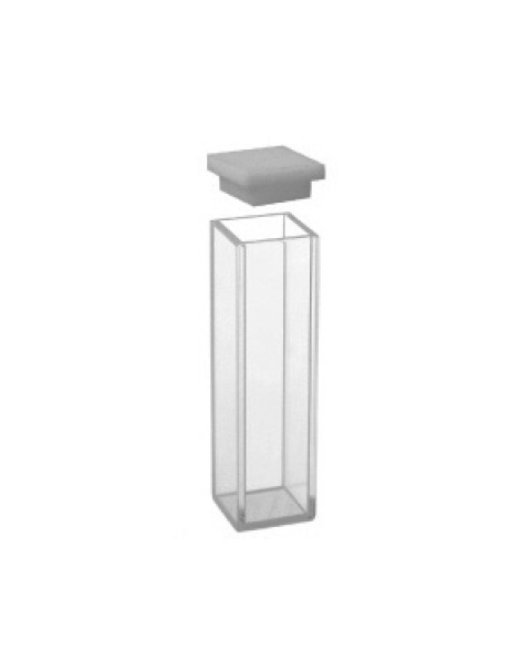 Standard-fluorescence-cuvette with lid